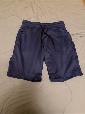 32 Degrees Men's Navy Athletic Shorts with Black Drawstring